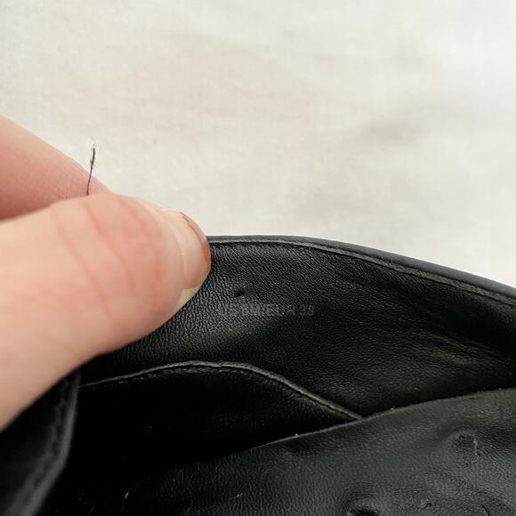 VINCE Verrell Slip-On Leather Sneaker in Black Size 8 - Picture 9 of 10